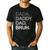 Dada Daddy Dad Bruh Husband Dad Father's Day Men's Casual T-Shirt Black