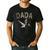 Dada Duck Hunting One Lucky Duck 1st Birthday Family Party Men's Casual T-Shirt Black