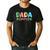 Dada Saurus Kids Dinosaur Birthday Party Family Matching Men's Casual T-Shirt Black