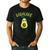 Dadacado Cute Daddy Avocado Pregnant Dad Father Day Men's Casual T-Shirt Black