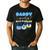Daddy Of The Bday Boy Blue Dog Theme Party Family Matching Men's Casual T-Shirt Black