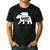 Daddy Bear Fathers Day Cute Baby Cub Papa Dad-a Pops Small Men's Casual T-Shirt Black