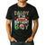 Daddy Of The Birthday Boy Game Day Football Men's Casual T-Shirt Black