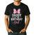 Daddy Of The Birthday Girl Pink Bow Birthday Family Matching Men's Casual T-Shirt Black