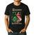 Daddy Of The Birthday Girl Pink And Green Family Matching Men's Casual T-Shirt Black