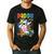 Daddy Of The Birthday Princess Girl Dabbing Unicorn Dad Men's Casual T-Shirt Black
