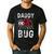 Daddy Bug Ladybug Lover Cute Dad Small Men's Casual T-Shirt Black
