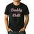 Daddy Chill Pink Distressed Men's Casual T-Shirt Black
