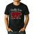 Daddy Dad Bear Pajama Red Buffalo Xmas Family Christmas Men's Casual T-Shirt Black