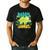 Daddy Dad Saurus Rex Dinosaur Dino For Father Men's Casual T-Shirt Black