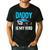 Daddy Is My Hero Police Toddler Police Officer Cop Boys Kids Men's Casual T-Shirt Black