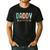 Daddy Saurus Dad Dinosaur Three Rex Birthday Boy Girl Family Men's Casual T-Shirt Black