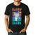 Daddy Shark Retro Vintage Dad Men's Casual T-Shirt Black