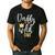 Daddy Of The Wild One Shirt 1st Birthday First Thing Dad Tee Men's Casual T-Shirt Black