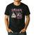 Daddy In a Winter Onederland Birthday Girl Christmas Tree Men's Casual T-Shirt Black Daddy In a Winter Onederland Birthday Girl Christmas Tree Men's Casual T-Shirt Black