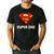 DC Comics Superman Father's Day Super Dad Logo Men's Casual T-Shirt Black