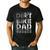 Dirt Bike DAD Bike Motocross Enduro US Flag Shirt T-Shirt Men's Casual T-Shirt Black