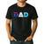 Disney Frozen Elsa Anna Olaf Dad Father's Day Birthday Men's Casual T-Shirt Black Disney Frozen Elsa Anna Olaf Dad Father's Day Birthday Men's Casual T-Shirt Black