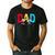 Disney Mickey And Friends Mickey Minnie Dad Collegiate Logo Men's Casual T-Shirt Black