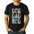 Dog Dad Bod Pet Owner Fitness Gym Men's Casual T-Shirt Black