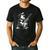 Dog Guitarist Guitar Australian Shepherd Dad Mom Men's Casual T-Shirt Black