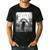 Dog Mom Dad Alien Selfie Weimaraner UFO For Men Women Men's Casual T-Shirt Black