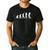 Evolution Of Golfer Dad Grandpa Golfing Lover Golf Player Men's Casual T-Shirt Black