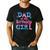 Family Party Decorations Dad Of The Birthday Girl T-Shirt Men's Casual T-Shirt Black