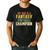 Fantasy Football Dad Champion Vintage Draft Party Men's Casual T-Shirt Black