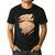 Fat Hairy Guy Big Stomach & Man Boobs Fat Dad BOD Men's Casual T-Shirt Black
