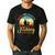 Father Daughter Fishing Partner For Life Retro Matching Dad Men's Casual T-Shirt Black