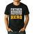 FATHER HUSBAND PROTECTOR HERO Dad Daddy Fathers Day Men's Casual T-Shirt Black