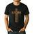 Father's Day For Dad Husband Blessed Dad Christian Men's Casual T-Shirt Black
