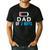 Father's Day Tee Dad Of 2 Boys Man Idea Men's Casual T-Shirt Black