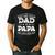 Fathers Day I Have Two Titles Dad And Papa Men's Casual T-Shirt Black