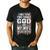 I Only Fear Two Things God And My Wife Dad Husband ON Back Men's Casual T-Shirt Black