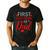 My First Valentine As Dad 2025 For a Proud New Father Men's Casual T-Shirt Black My First Valentine As Dad 2025 For a Proud New Father Men's Casual T-Shirt Black