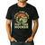 Fishing Dad Part Time Hooker Bass Fish Father Day Men's Casual T-Shirt Black