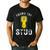 Found The Stud Dad Joke Handy Tools Stud Finder Men's Casual T-Shirt Black