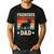 Frenchie Dad Retro French Bulldog Lover Daddy Men Men's Casual T-Shirt Black