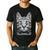 Glitch Weird Cat Kitten Optical Illusion Cat Mom Dad Men's Casual T-Shirt Black Glitch Weird Cat Kitten Optical Illusion Cat Mom Dad Men's Casual T-Shirt Black