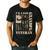 Grandpa Veteran Fathers Day Dad Veteran Camo American Flag Men's Casual T-Shirt Black
