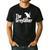 The Greyfather African Grey Parrot Lovers Bird's Dad Men's Casual T-Shirt Black