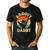 Groovy Daddy 70s Aesthetic Nostalgia 1970's Retro Groovy Dad Men's Casual T-Shirt Black Groovy Daddy 70s Aesthetic Nostalgia 1970's Retro Groovy Dad Men's Casual T-Shirt Black