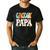 Groovy Papa Dad Retro Hippie 60s 70s Party Outfit Men Men's Casual T-Shirt Black