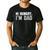 Hi Hungry I'm Dad Tee For Men Dad Joke Small Men's Casual T-Shirt Black