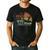 Hooked On Being Dad Fishing Dad Father's Day Men's Casual T-Shirt Black