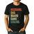 Husband Dad Board Game Night Legend Father Vintage Men's Casual T-Shirt Black