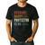 Husband Daddy Protector Hero For Dad Father's Day Men's Casual T-Shirt Black