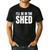 I'Ll Be In The Shed For Dad Men's Casual T-Shirt Black